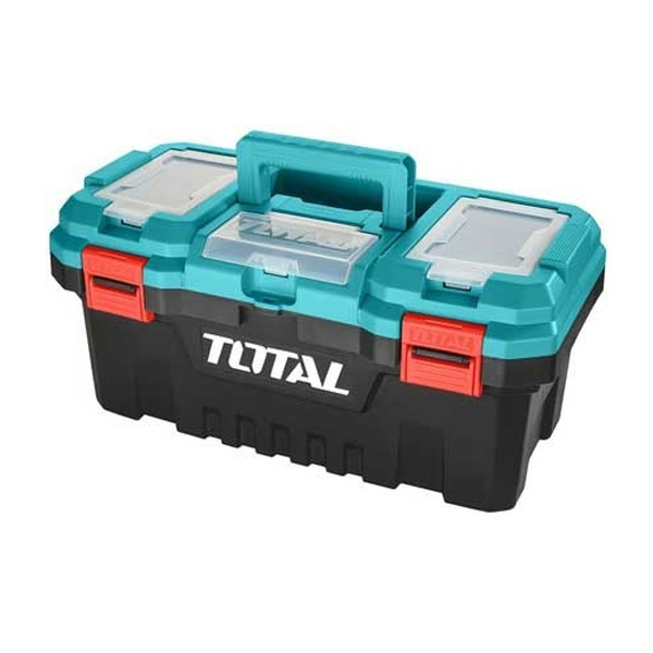 CAJA HERRAMIENTA PLASTICA TOTAL TPBX0171 15KG CELESTE